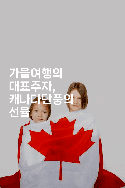 가을여행의 대표주자, 캐나다단풍의 선율2-짜릿캐나다
