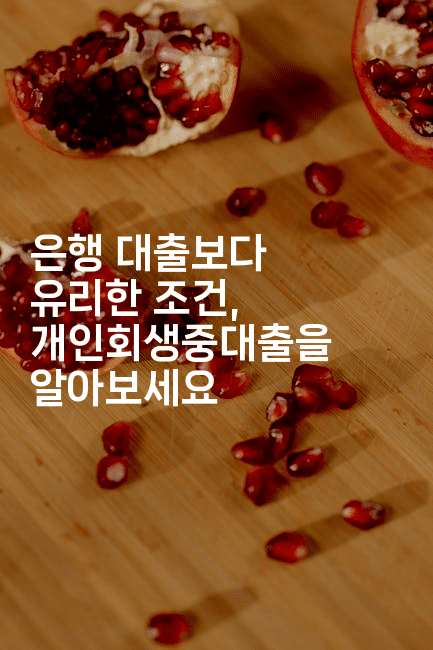 은행 대출보다 유리한 조건, 개인회생중대출을 알아보세요-짜릿캐나다