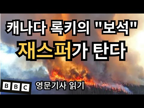 캐나다 관광명소 재스퍼 산불로 잿더미 | BBC 뉴스 | 영자신문 | 영어공부 | Canada | Jasper | wildfire