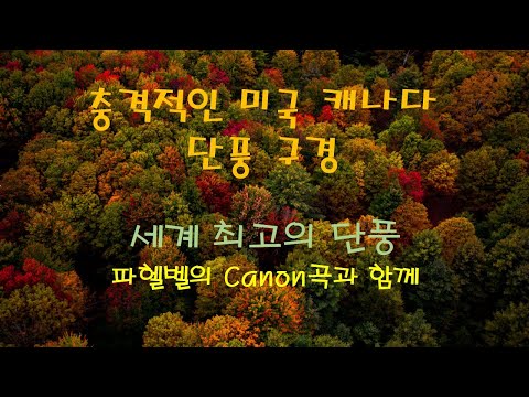 환상의 미국 캐나다 단풍여행 =세계 최고의 단풍