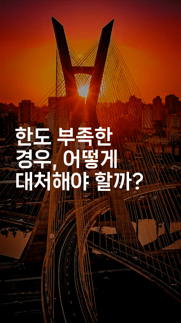 한도 부족한 경우, 어떻게 대처해야 할까?-짜릿캐나다