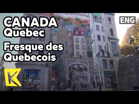 【K】Canada Travel-Quebec[캐나다 여행-퀘벡]16인 프레스코 벽화/Fresque/Painting/Samuel Champlain/Jacques Cartier